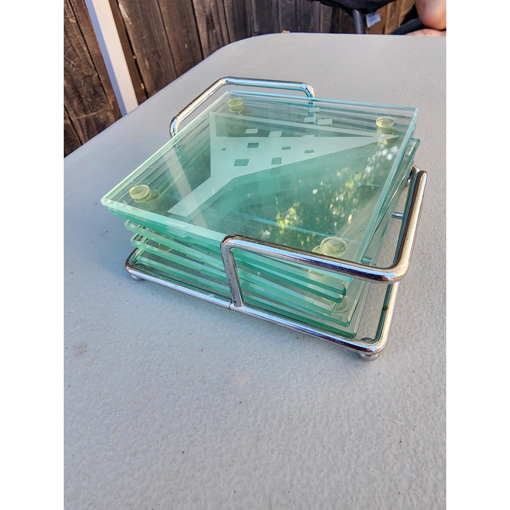 Coaster set with holder - Picture 8 of 8